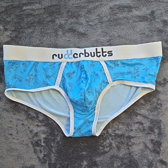 rudderbutts Other - Rudderbutts Blue Briefs with White Waistband and Trim